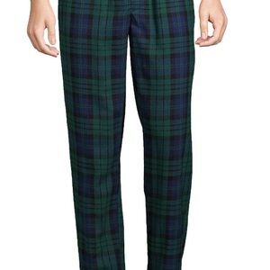 Size M men’s evergreen black plaid flannel PJ pants